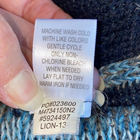 NEW DIRECTION Duster Aztec Ruffle Open Wrap Acrylic Sweater Cardigan Womens OSFM - Picture 7 of 7